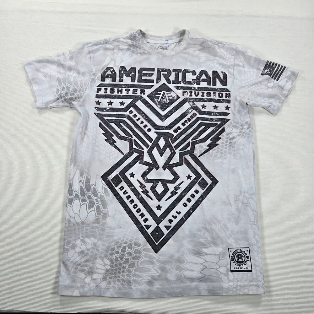 American Fighter Montross Short Sleeve T-Shirt in‎ White Multi Size Small
